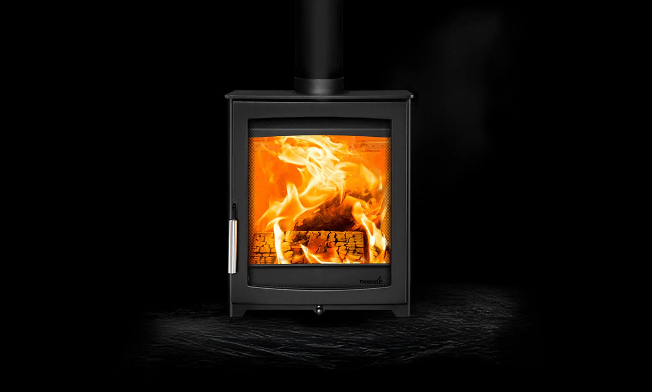 Parkray Aspect 5 Eco cut-out view, black finish