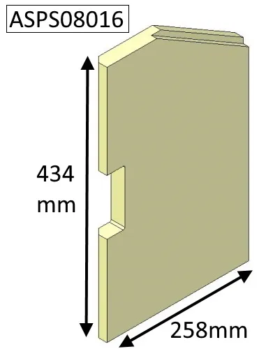 Left-hand side brick (ASPS08016)