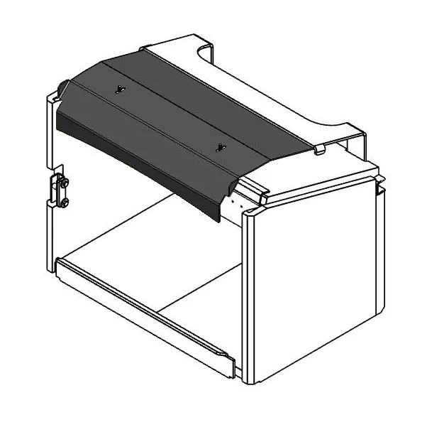 Airwash baffle shown fitted inside the firebox