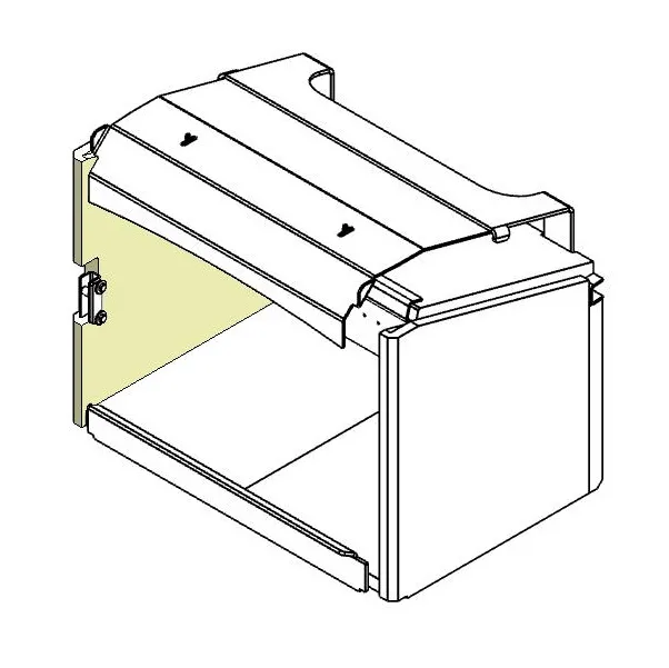 Left-hand side brick shown fitted inside the firebox