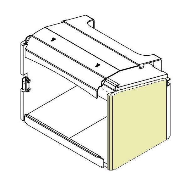 Right-hand side brick shown fitted inside the firebox