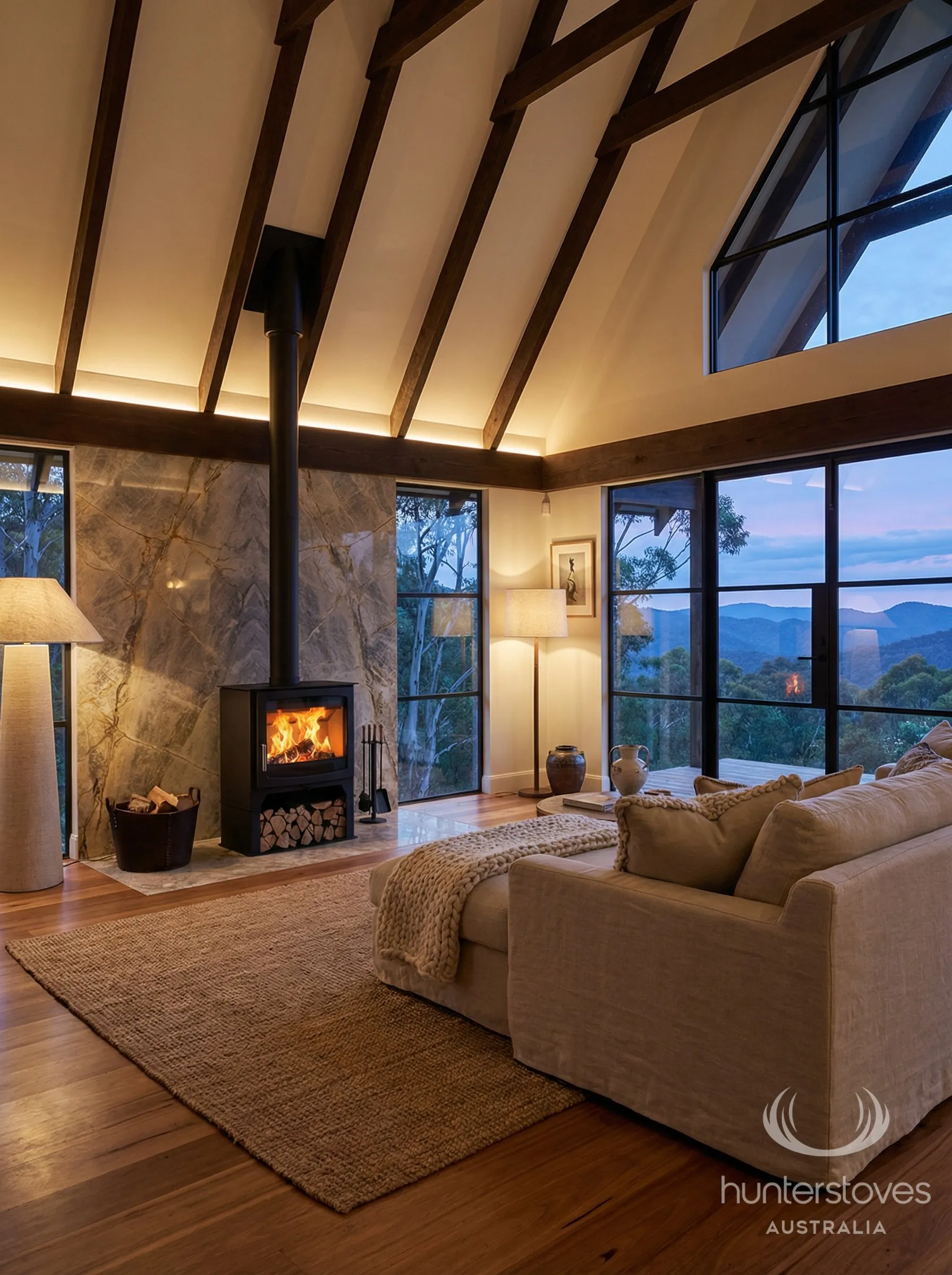 Parkray Aspect 14 Eco in a grand living room setting