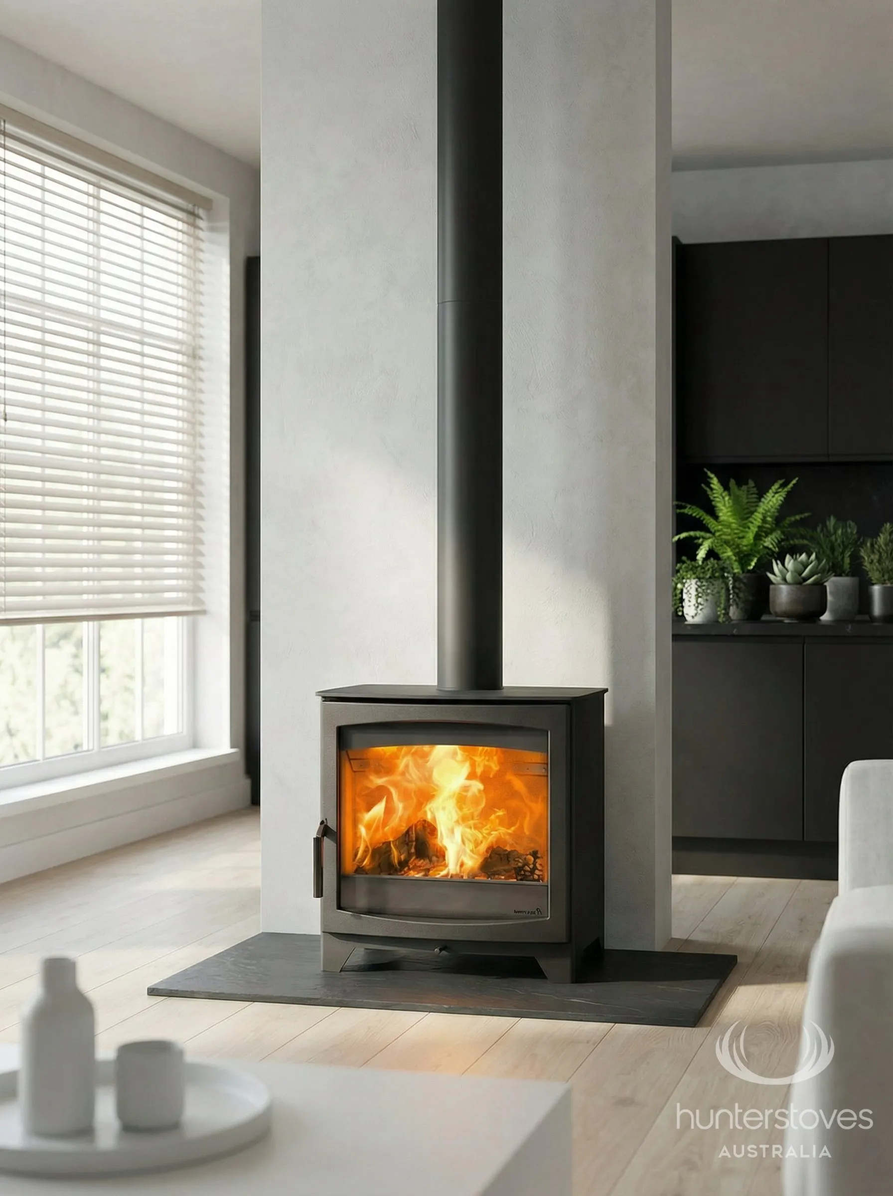 Parkray Aspect 8 Eco on legs base, showing clean contemporary design